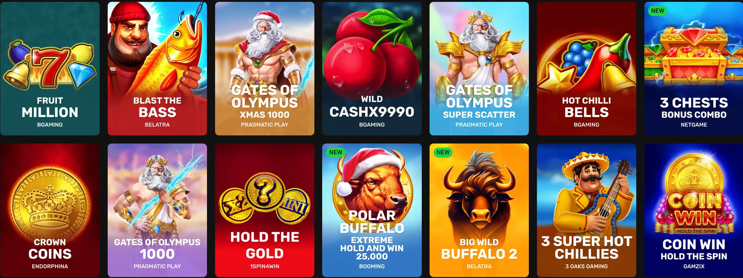 Hadesbet Casino slots selectie